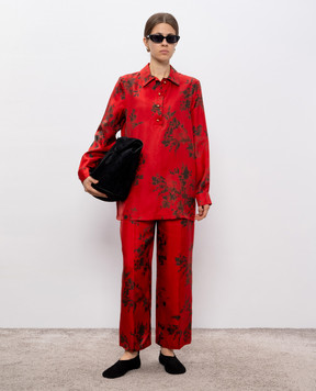 Max Mara Червона блуза WALTER із шовку WALTER
