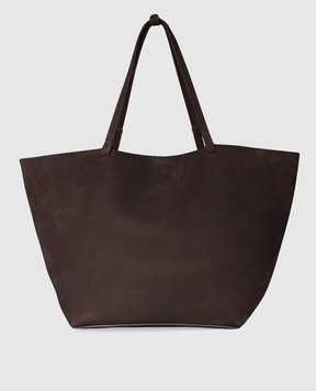 The Row Коричнева сумка-тоут Park Tote з нубуку W1201L81