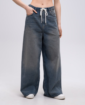 Maison Margiela MM6 Синие джинсы с логотип патч S52LA0246M30017