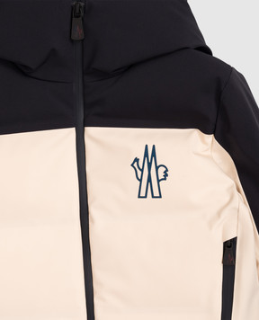 Moncler Grenoble ENFANT Дитяча бежева пухова гірськолижна куртка New Montmiral K29571A00010597S51214