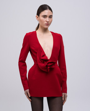 Magda Butrym Червона сукня міні з вовни DRESS37475525