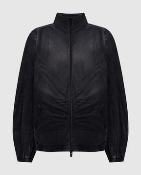 Alexander Wang Серая спортивная куртка с коноплей с эффектом потертости UCC4242029