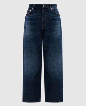 Dolce&Gabbana Сині джинси з патчем логотипа FTC7CDG8NQ1