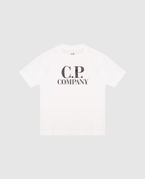 C.P. Company Детская футболка с фактурным логотипом C9M008LAA1718
