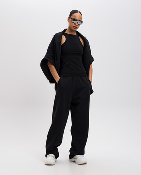 Vetements Черный топ с логотипом UA66TO620Bw