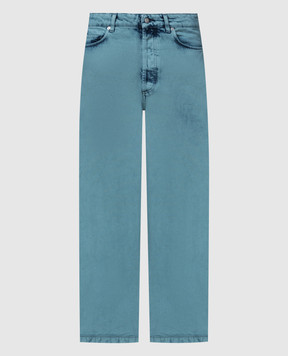 A Cold Wall Голубые джинсы с принтом ACWMJS038