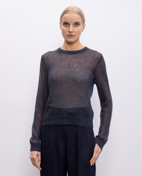 Brunello Cucinelli Синий джемпер с шерстью M2I776840
