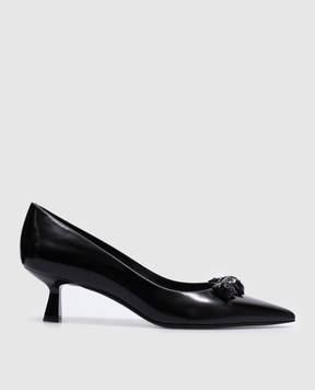 Stuart Weitzman Черные кожаные туфли STUART ROSIE 50 SK165