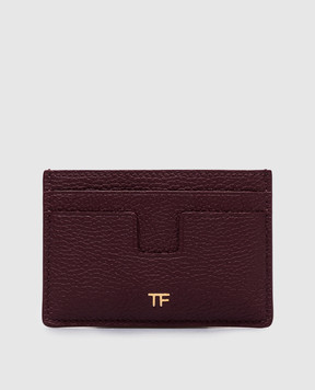 Tom Ford Фіолетовий шкіряний картхолдер з монограмою логотипа S0523LCL095G