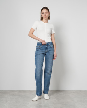 PROENZA SCHOULER Сині джинси Ellsworth з ефектом потертості R2428000DC059