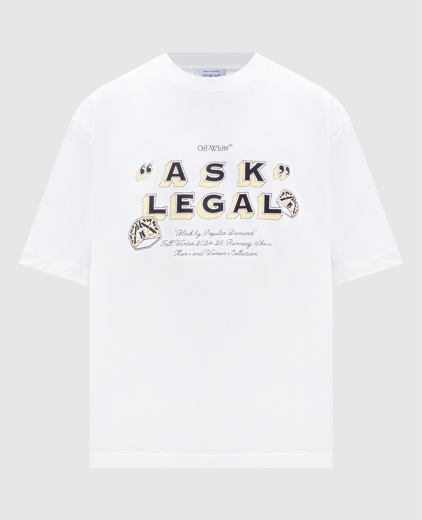 

Белая футболка Ask Legal, Белый, Футболки