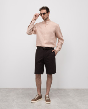 Loro Piana Коричневые шорты Jarno FAP3256
