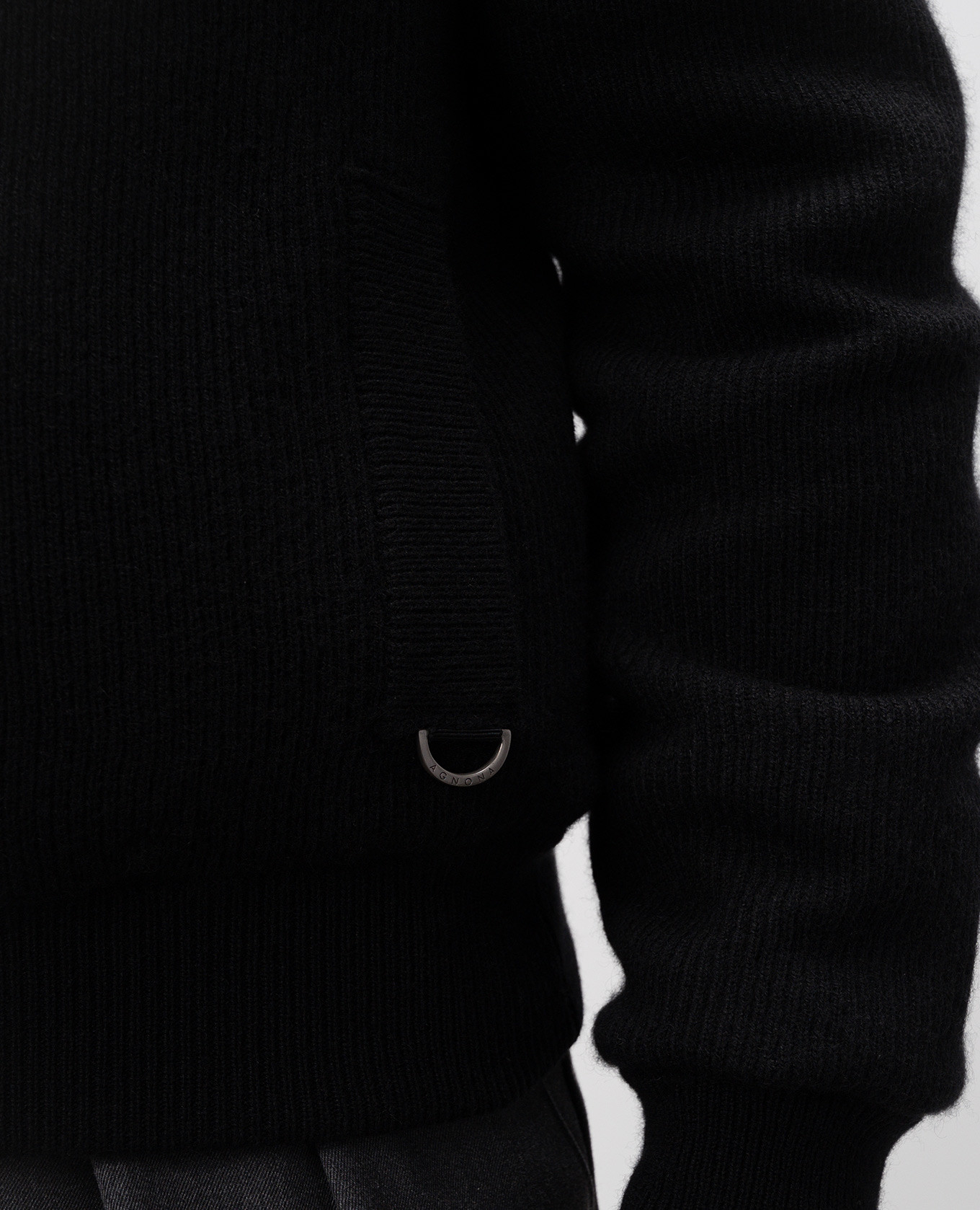 Agnona Черная двусторонняя куртка из кашемира KH06U581K1207 изображение 6