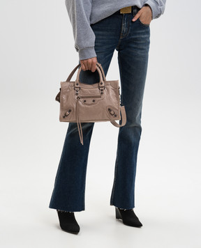 Balenciaga Бежева шкіряна сумка Le City 8114422ABEK