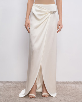 Tom Ford Бежевая юбка на запах из шелка GC5799FAX1512