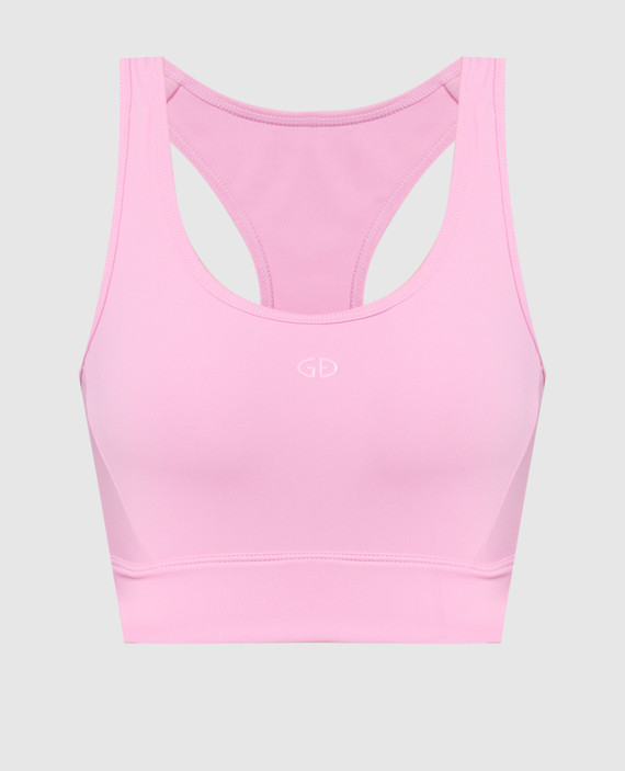Mood pink top with logo