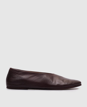 Marsell Бордові шкіряні балетки Coltellaccio MW2105P010