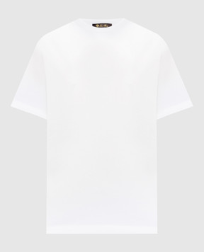 Loro Piana Белая футболка с логотипом логотип FAO5498