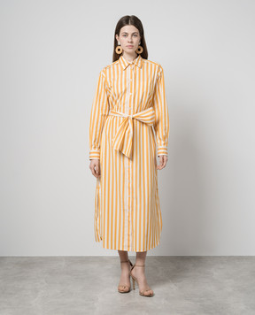 Max Mara Weekend Помаранчева сукня-сорочка FALASCO в смужку FALASCO