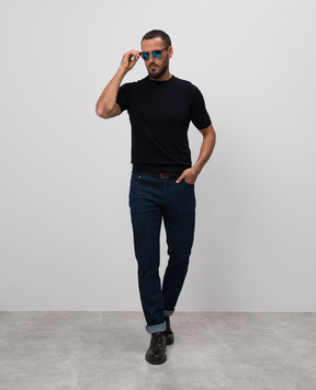 Cashmere&Whiskey Сині джинси з логотипом SAPRIC781
