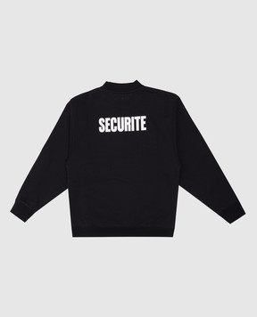 Vetements Дитячий чорний світшот з принтом KA10CW120B