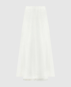 Marc Le Bihan Белая юбка из льна 25815