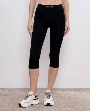 Tom Ford Черные шорты с логотипом PAJ102JEX011