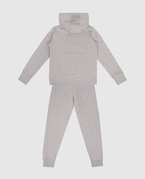 Moncler ENFANT Дитячий сірий утеплений спортивний костюм з логотипом K29548M00006899PS1214