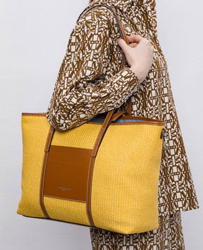 Gianni Chiarini Желтая сумка-тоут SUPERLIGHT BS10356CSTDNM
