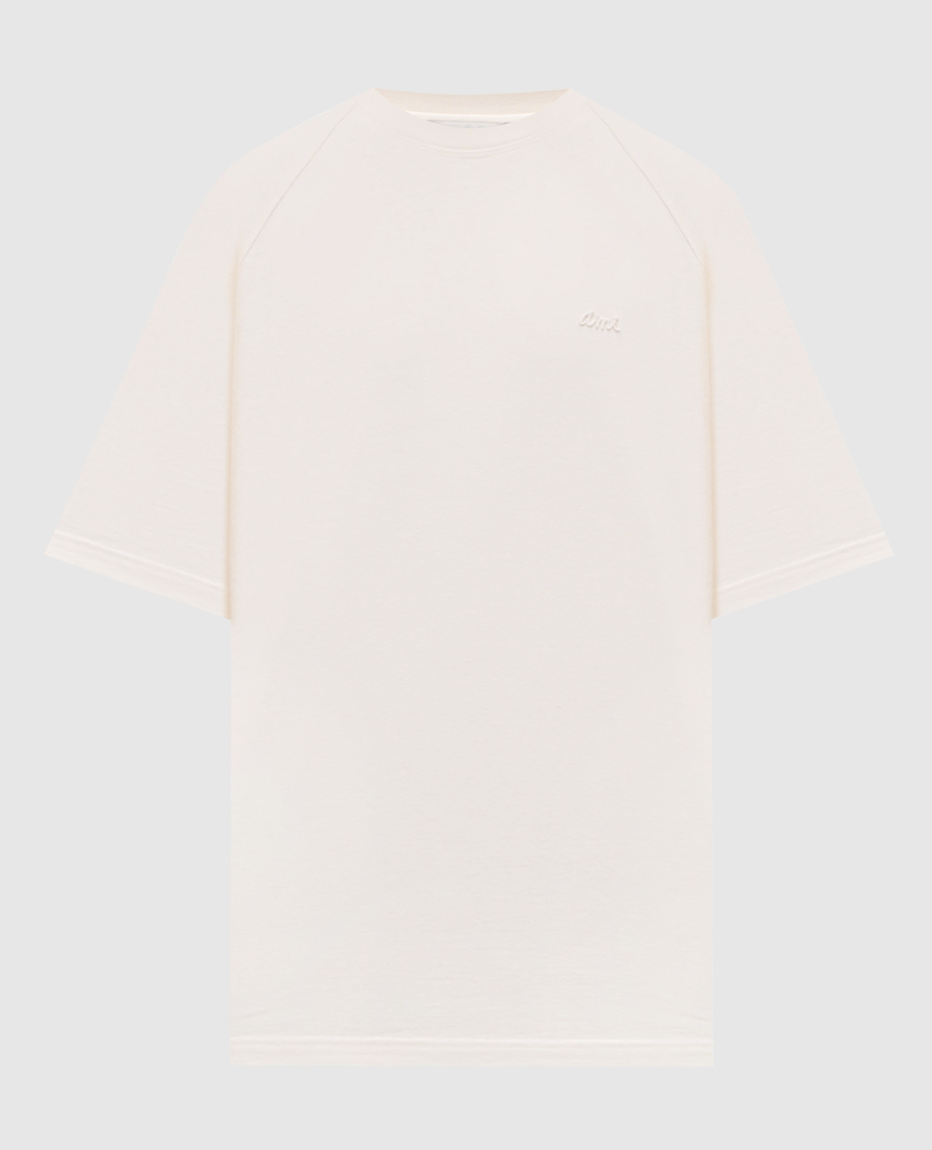 

Бежевая футболка с вышивкой логотипа, Бежевый, Футболки