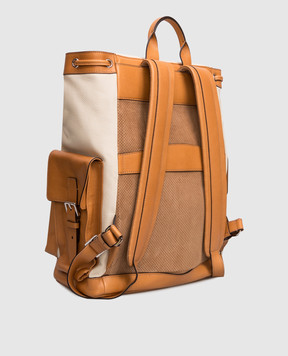 Brunello Cucinelli Кожаный рюкзак с логотипом MBATBU356