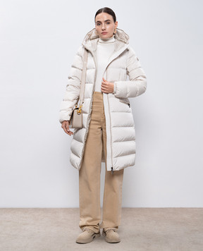 Moncler Белый пуховик Avocette J20931C00042539ZD
