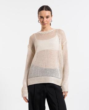 Jil Sander Бежевий джемпер із шовку J02GP0209J16135