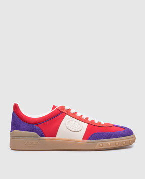 Valentino Красные комбинированные кроссовки UPVILLAGE 6W2S0IL9MBM