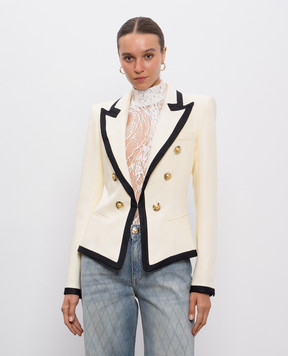 Balmain Бежевий жакет FF1SE165VI29