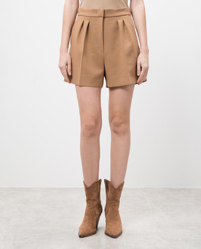 Max Mara Коричневі шорти ZIC з вовни ZIC