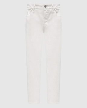 Brunello Cucinelli Серые джинсы с вышивкой логотип логотип M277UO1090