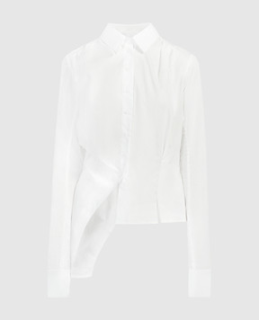 Marc Le Bihan Белая ассиметричная рубашка 2601