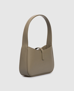 Saint Laurent Шкіряна сумка-хобо LE 5А7 кольору хакі 7103182R20W