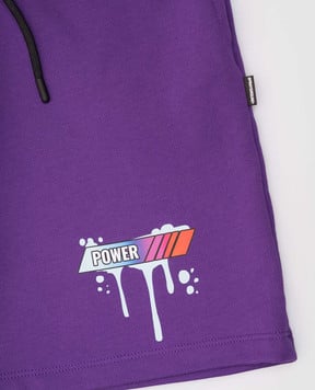 Sprayground Детские фиолетовые шорты Characters Fight SPY1281EPRPL