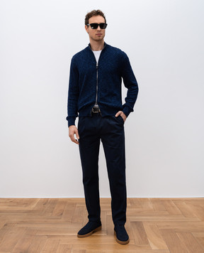 Canali Синий кардиган MK02266C1105