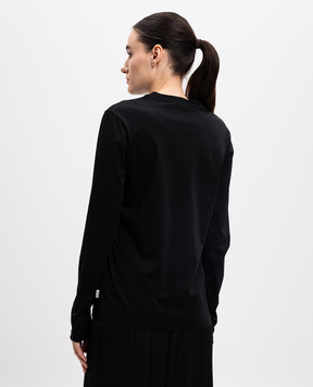 Jil Sander Черный лонгслив J01GC0106J45051
