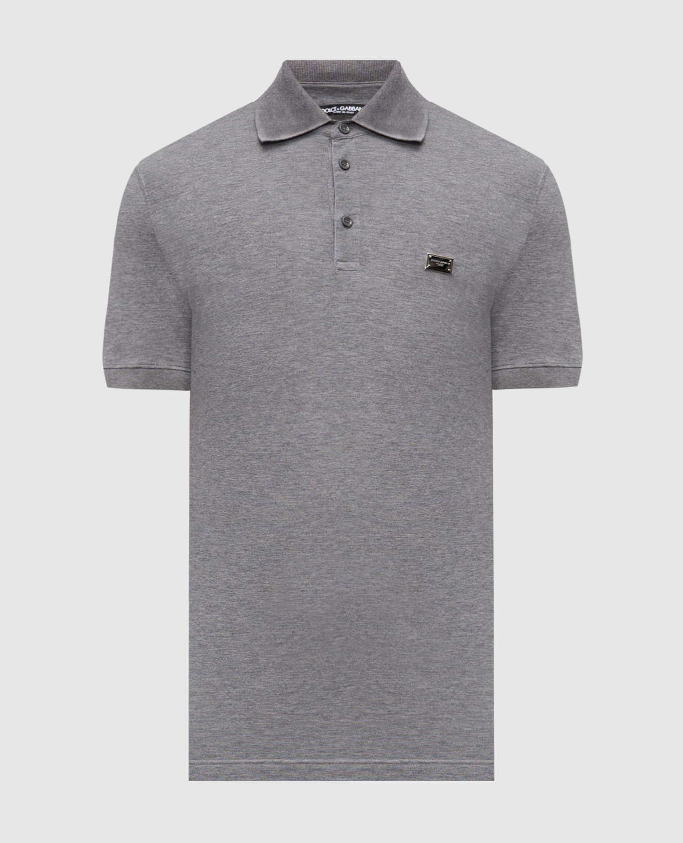 

Серое поло с логотипом, Серый, Поло