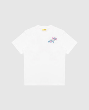 Off-White Детская белая футболка Arrow Lolipop OGAA001S25JER004