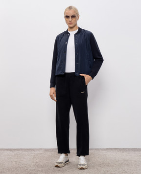Woolrich Синяя куртка с нашивкой логотипа CFWWOU2051FRUT5004