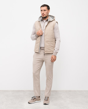 Doriani Cashmere Бежевий джемпер з вовни, шовку і кашеміру 18410B62379