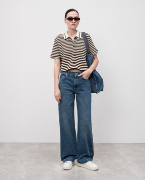 Max & Co Бежевий топ ANDINA в смужку ANDINA