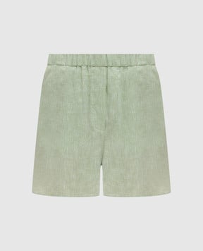 Loro Piana Зелені шорти Angelo з льону FAP3841