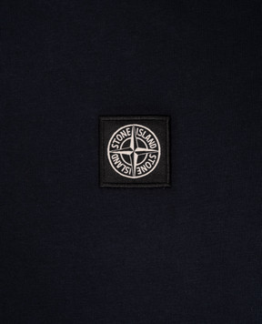 Stone Island Дитяча синя футболка з нашивкою логотипа 81162014768