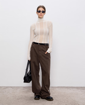 Ann Demeulemeester Бежевий гольф Aamu з кашеміром, шовком та вовною альпаки B0013193KN068